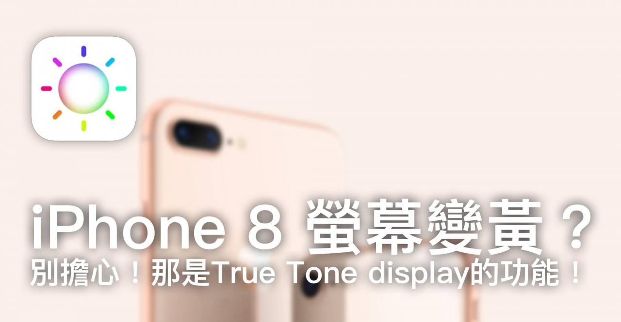 iPhone 屏幕变黄? 别担心! 那是True Tone display的功能!