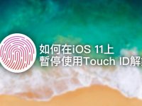 iOS 11如何暂时关闭Touch ID指纹识别解锁