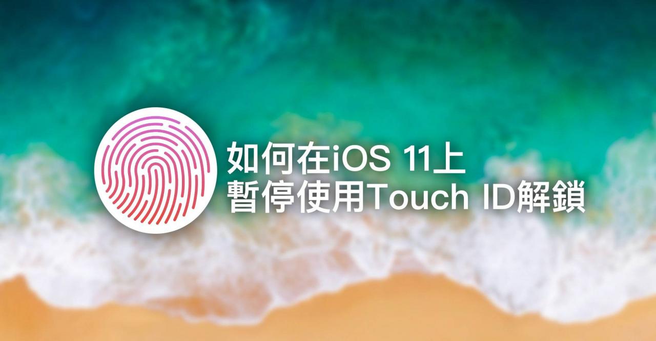iOS 11如何暂时关闭Touch ID指纹识别解锁