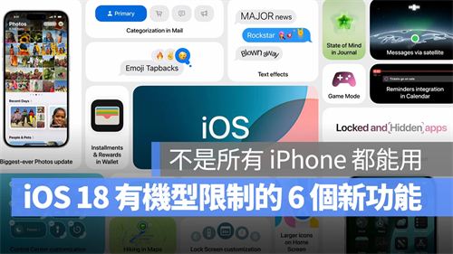 iOS 18新功能并非所有iPhone都能用,这6个功能有机型限制 第1张 iOS 18新功能并非所有iPhone都能用,这6个功能有机型限制 第1张