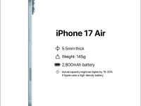 iPhone 17 Air 爆料总整理:单镜头、超薄设计、续航竟不到 4 小时?