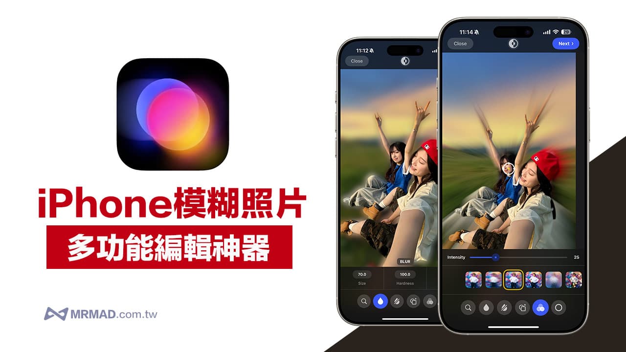 iPhone模糊照片《Blur Photo Editor》限免! AI人像与照片背景模糊神器