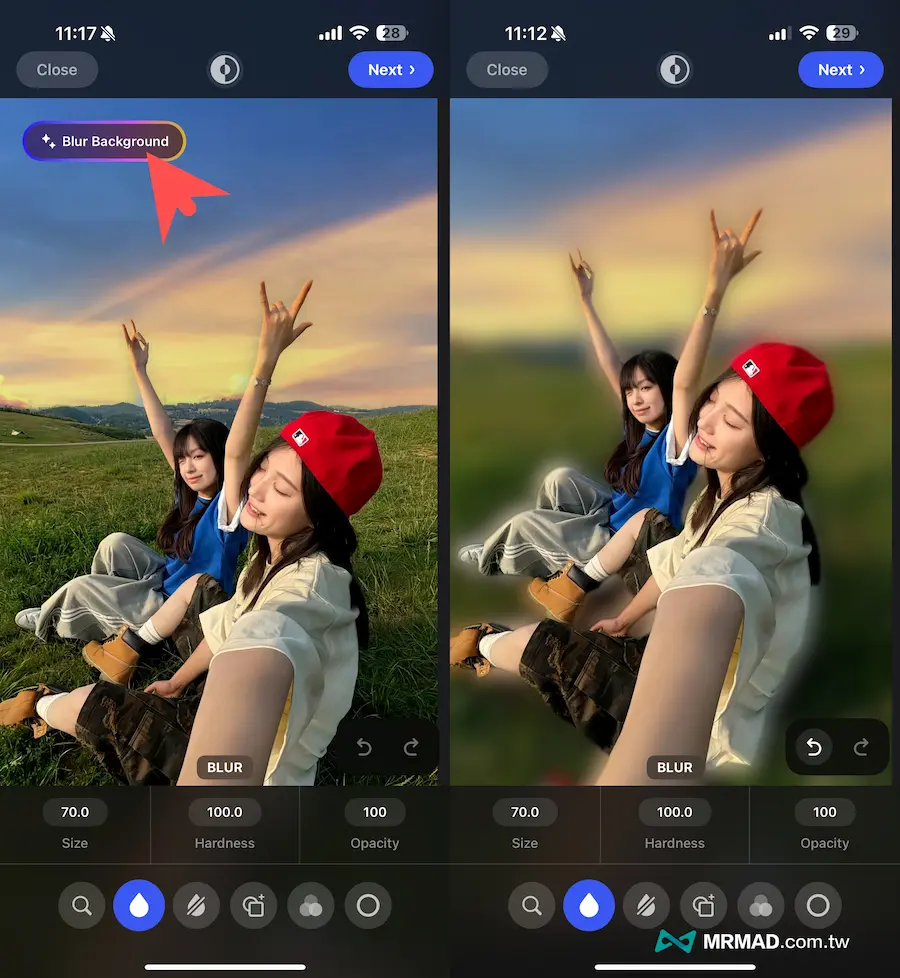 iPhone照片模糊处理工具《Blur Photo Editor》上手技巧 1