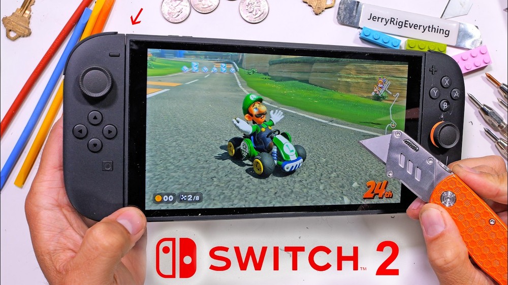 Nintendo Switch 2 暴力测试来了！ 屏幕容易刮伤、Joy-Con 大力扯掉也不会损坏 - 锐达哥