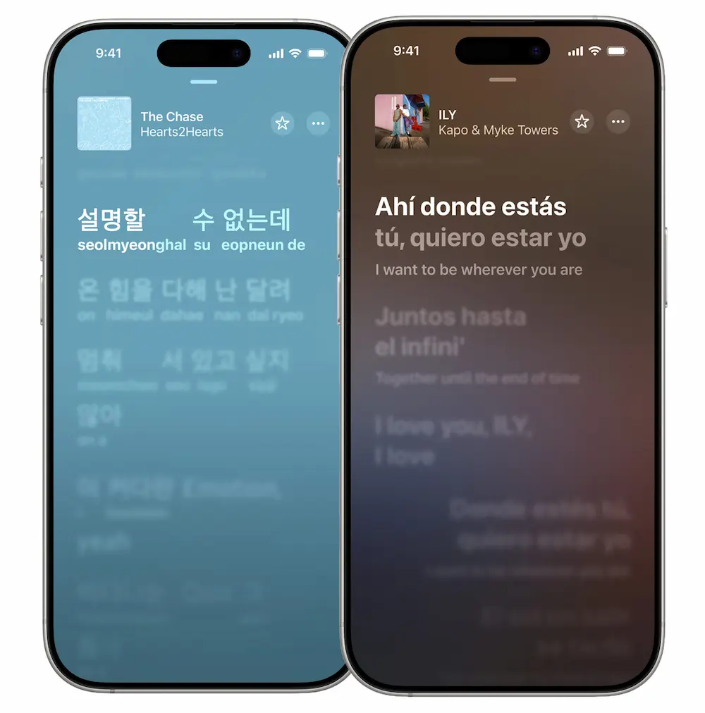 Apple Music 歌词翻译、发音