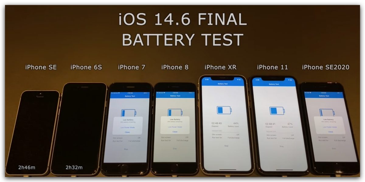 iOS 14.6 电池跑分测试结果出炉，竟然每一款 iPhone 都退步了 第4张