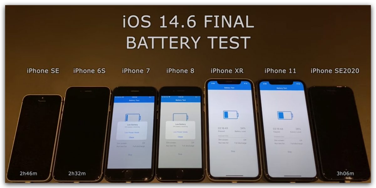 iOS 14.6 电池跑分测试结果出炉，竟然每一款 iPhone 都退步了 第5张