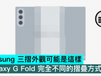Samsung 三摺外观可能是这样，Galaxy G Fold 完全不同的折叠方式